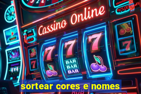 sortear cores e nomes